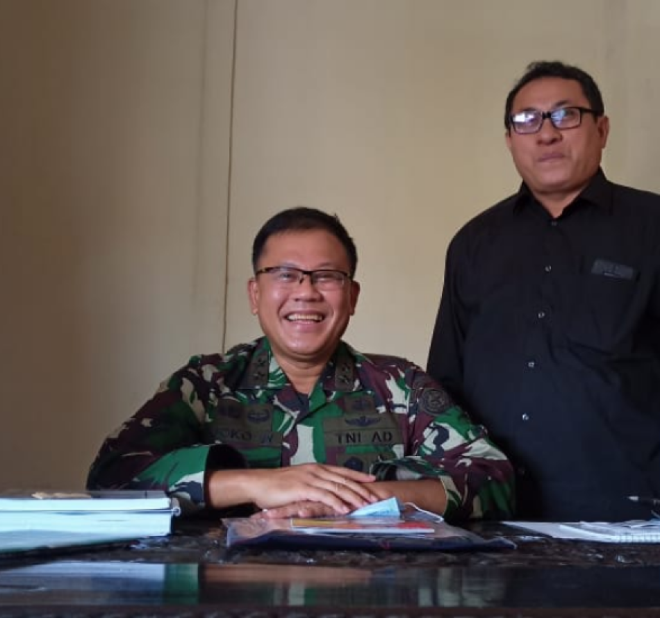 Temu Kangen, Mayjen TNI Joko Warsito Sambangi Markas SMSI