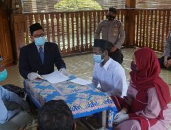 Tahanan Kasus Narkoba Menikah di Mapolres Purbalingga