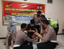 Satlantas Polres Purbalingga Berikan Bantuan Kaki Palsu