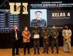 Wakil Kodim 0702 Jadi Peserta Terbaik Kedua Pelatihan Kehumasan dan Jurnalistik TNI AD 2021