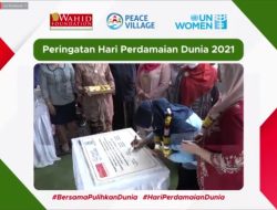 Peringati Hari Perdamaian Dunia, Wahid Foundation Deklarasikan Kelurahan Damai Sinduharjo
