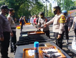 Kapolres Pimpin Apel Gelar Pasukan dan Sarpras Dinas Kepolisian