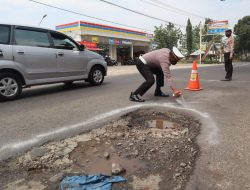 Membahayakan, Satlantas Temukan Sejumlah Ruas Jalan Rusak