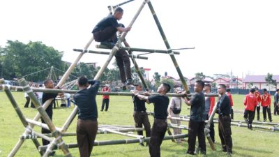 272 Pramuka Penggalang Calon Peserta Jambore Nasional XI Gelar Latihan Gabungan di Purbalingga
