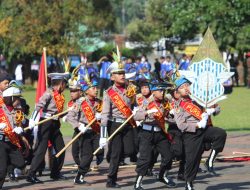 Polisi Cilik Polres Purbalingga Unjuk Kebolehan Usai Upacara HUT Ke-77 Kemerdekaan RI di Alun-alun Purbalingga