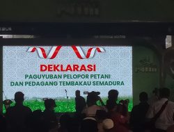 Bela Kepentingan Petani Tembakau, P4TM Deklarasi di Pamekasan