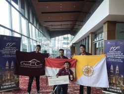 Tim Reactics Chem-E-Car UGM Raih Juara 1 IEM Chem-E-Car Presentation Competition 2022