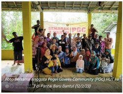 Pegel Gowes Community Piknik ke Pantai Baru