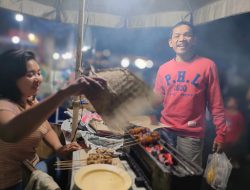 Sate Kere dan Kolang-kaling Ungu Diserbu Pengunjung Pasar Rakyat Kalurahan Condongcatur