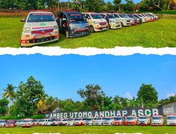 Silaturahmi Ambulans Muhammadiyah, Ratusan Mobil Ambulan Berjejer di Lapangan Banjararum