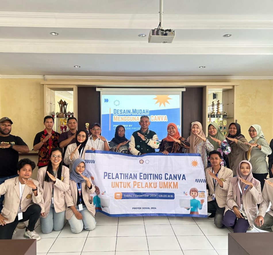 Mahasiswa Amikom Yogyakarta Adakan Pelatihan Desain Canva di Condongcatur