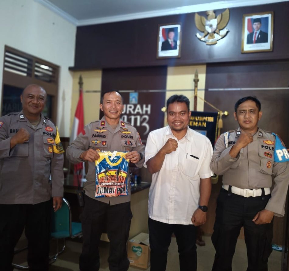 Silaturami ke Condongcatur, Kapolsek Depok Timur Siap Gowes Jumat Pon