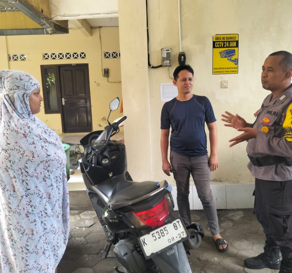 Kapolsek Depok Timur Sampaikan Imbauan Kamtibmas Terkait Curanmor