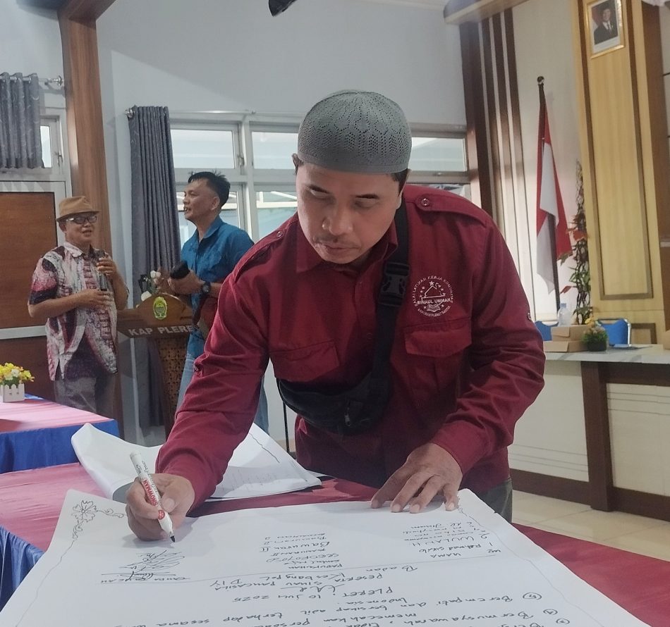 Peserta Sinau Pancasila di Pleret Tandatangani Pakta Integritas