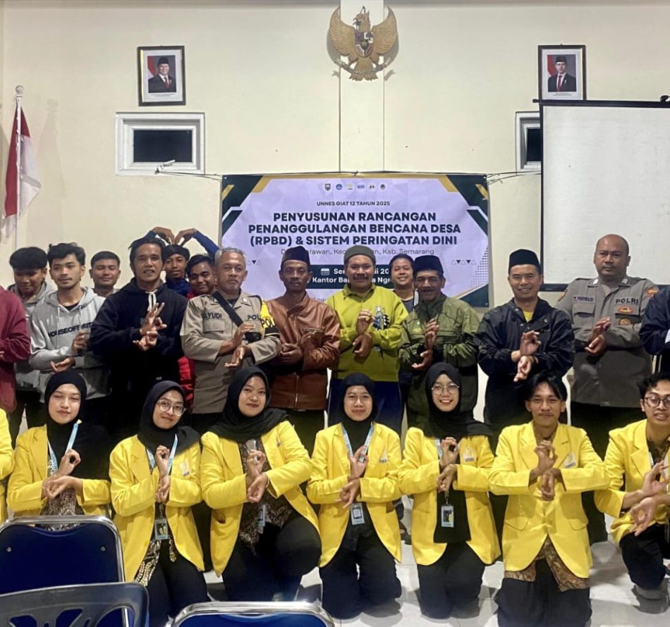 GIAT 12 Unnes Dorong Desa Ngrawan Menjadi Desa Tangguh Bencana Lewat Diskusi Partisipatif