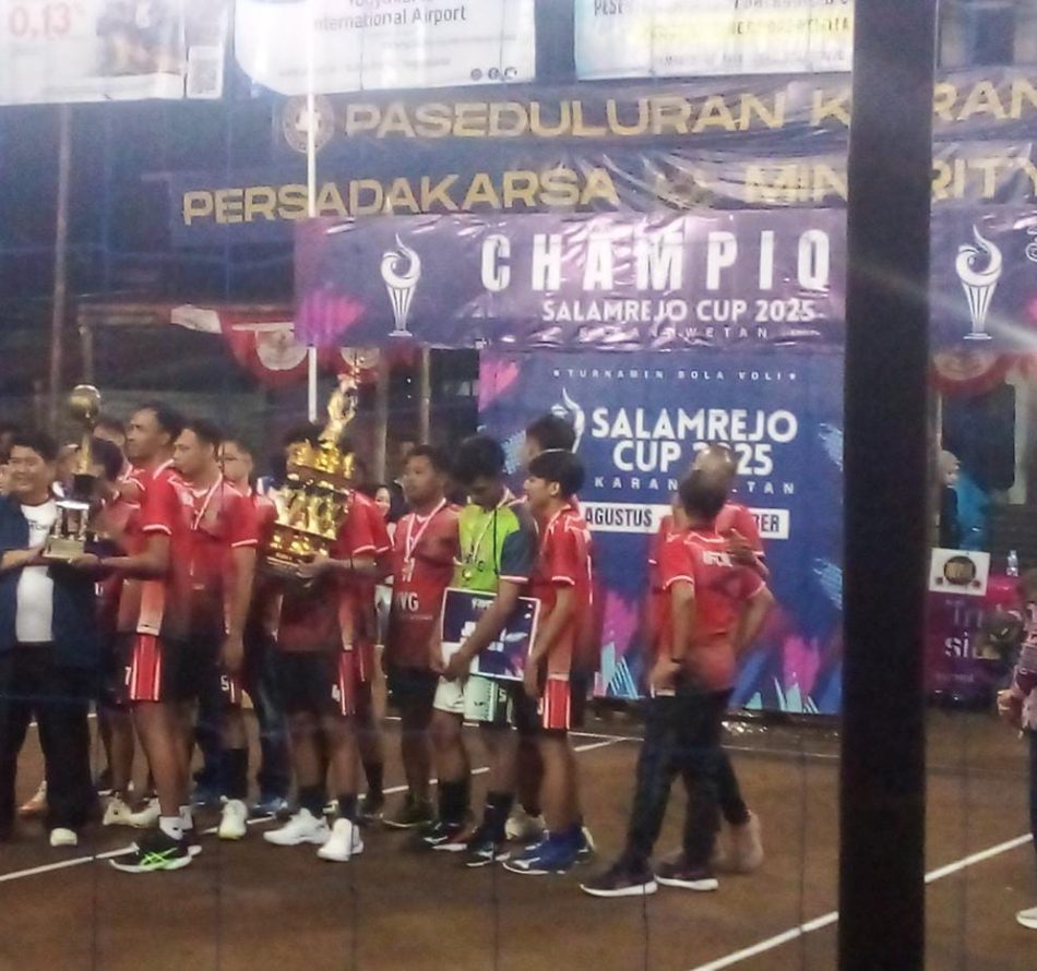 Laga Voli di Karangwetan Bertabur Doorprize