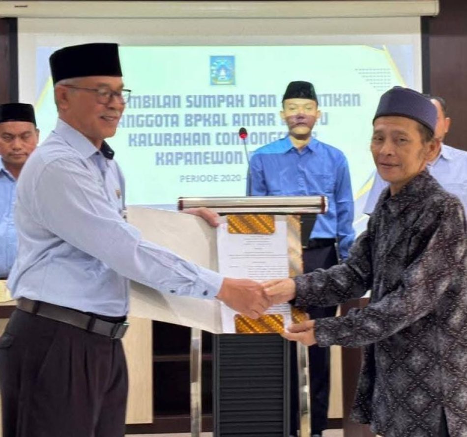 Pemkal Condongcatur Gelar Pelantikan Anggota BPKal Antar Waktu