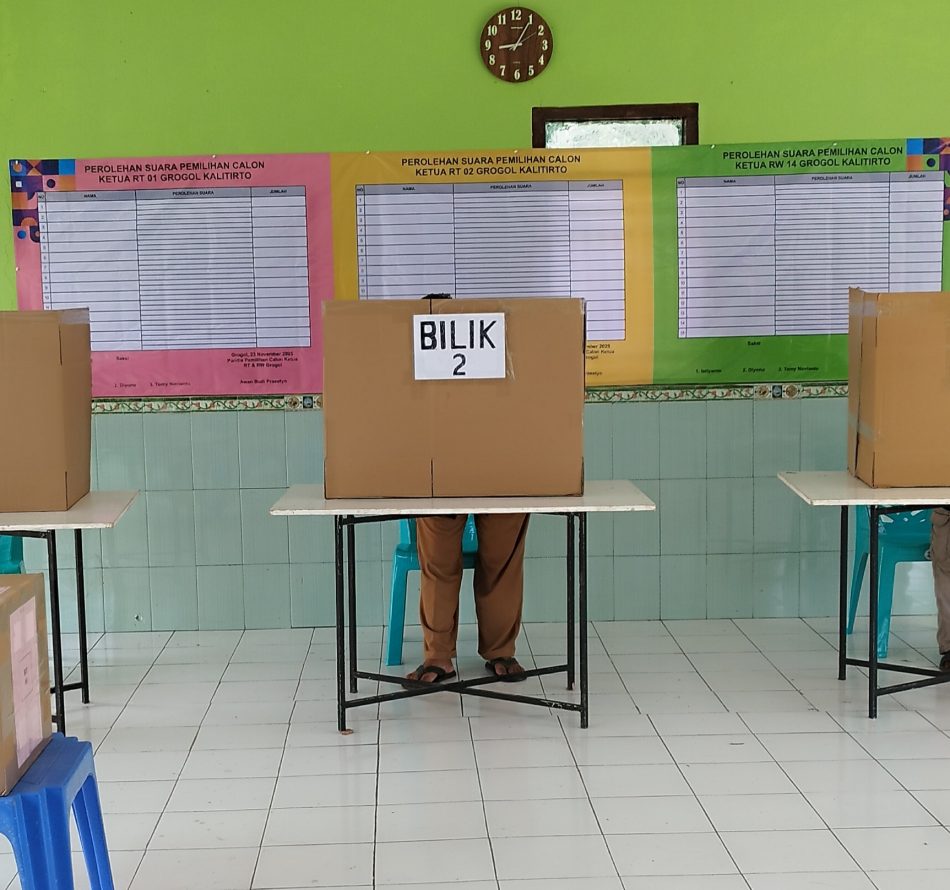 Warga Grogol Gelar Pemilihan Ketua RT dan RW Secara Langsung