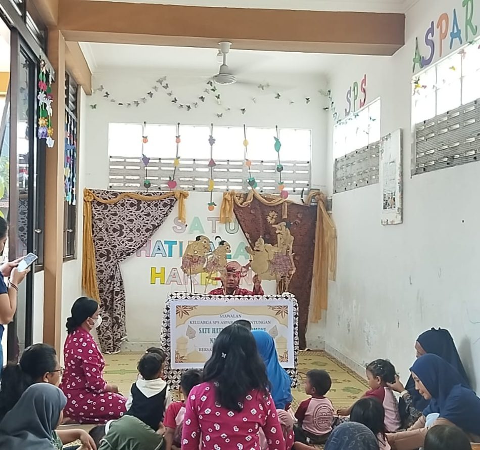 Syawalan, SPS Asparagus Kentungan Nanggap Wayang
