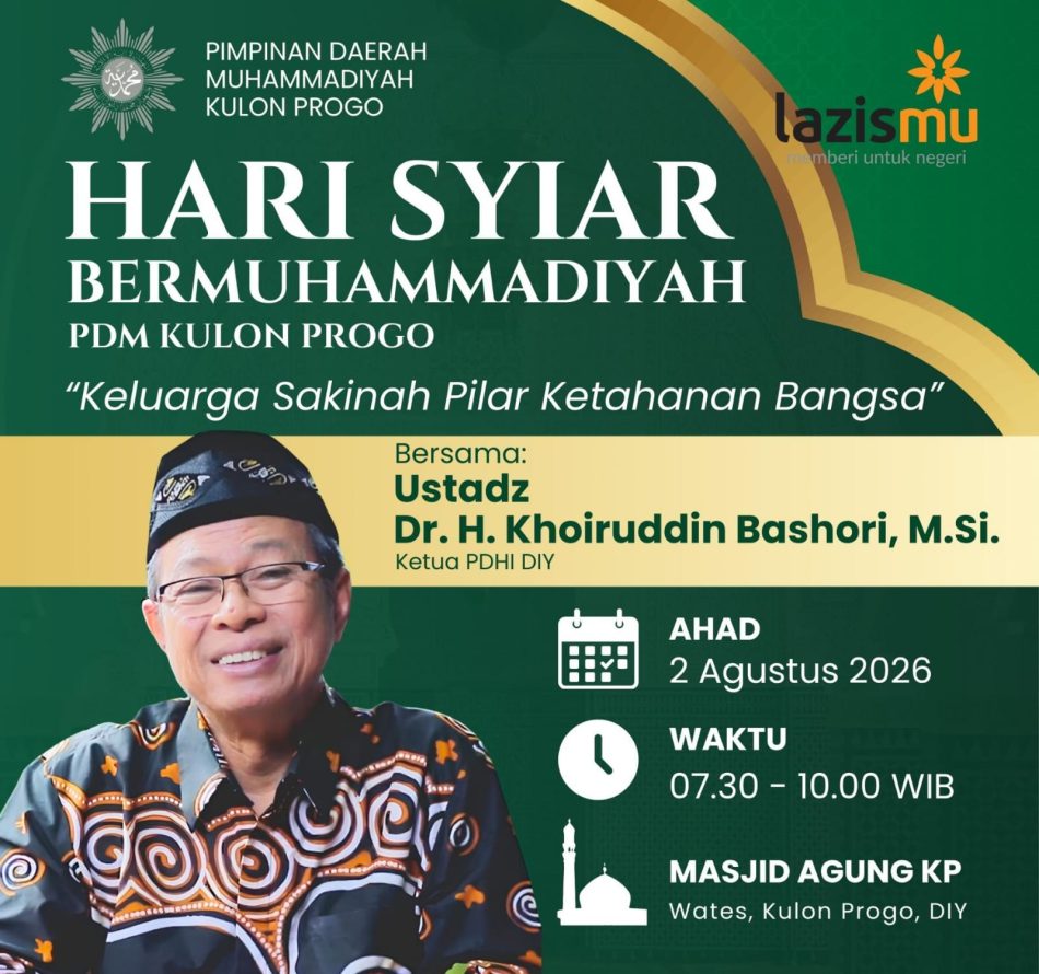 Hari Syiar Bermuhammadiyah di Masjid Agung Kulonprogo, Ustadz Khoiruddin Bashori: Faktor Utama Keluarga Sakinah Adalah Agama