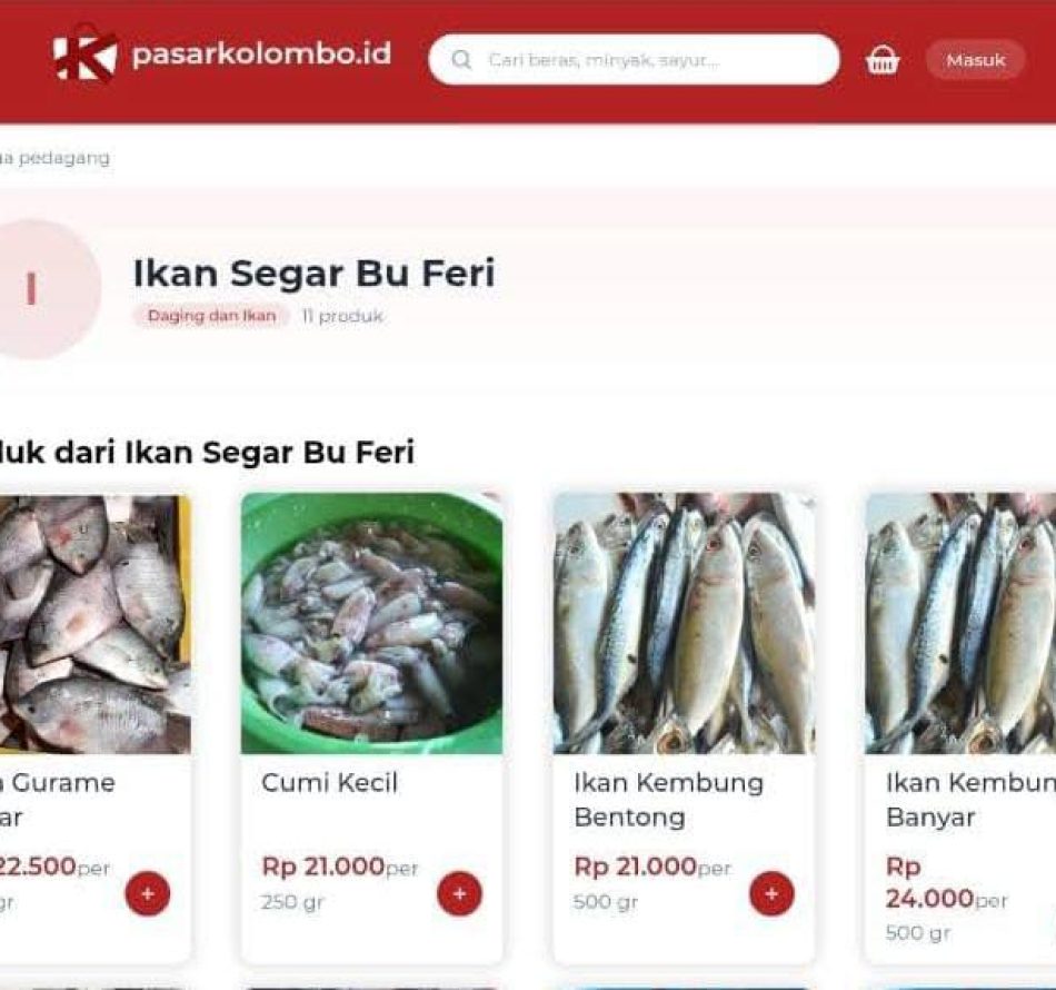 Pasar Kolombo Uji Coba Belanja Daring Selama Sebulan