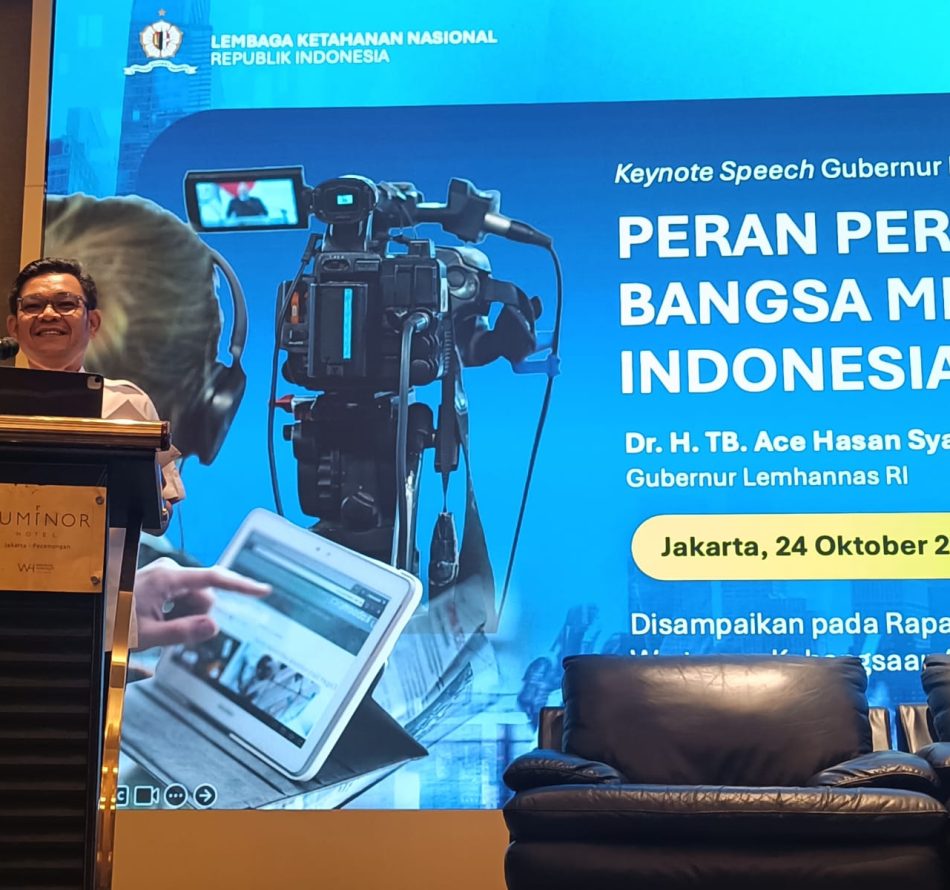 Rakernas FWK, Gubernur Lemhannas Ingatkan Pentingnya Pers Kritis, Independen dalam Menyebarkan Nilai-nilai Kebangsaan